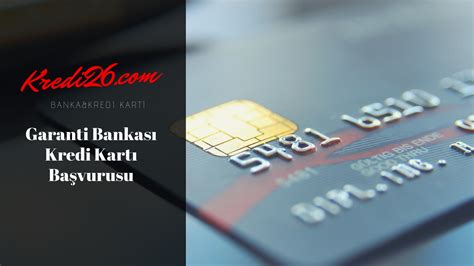 Garanti bankası kredi kartı başvuru formu doldur